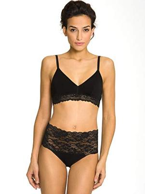 Kanten dames Taille Slip - Millefleurs - Luxe Hoge maxi slip met kant - Viscose & modal