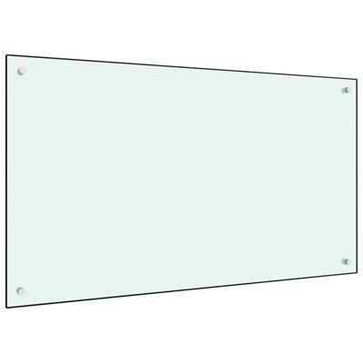 VidaXL Spatscherm keuken 100x60 cm gehard glas wit VidaXL Spatscherm keuken 100x60 cm gehard glas wit