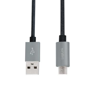 LogiLink CU0132 USB-kabel USB 2.0 USB-A stekker, USB-micro-B stekker 1.00 m Zwart LogiLink CU0132 USB-kabel USB 2.0 USB-A stekker, USB-micro-B stekker 1.00 m Zwart