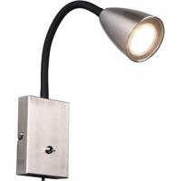 LED Wandspot Mat Nikkel - Moderne Wandverlichting GU10 - Aluminium - thumbnail