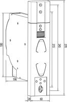 Superrollo Professional SR10195 GW195 Elektrische bandopwinder Inbouw (in muur) - thumbnail