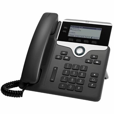 Cisco 7821 IP telefoon Zwart, Zilver Handset met snoer 2 regels Cisco 7821 IP telefoon Zwart, Zilver Handset met snoer 2 regels