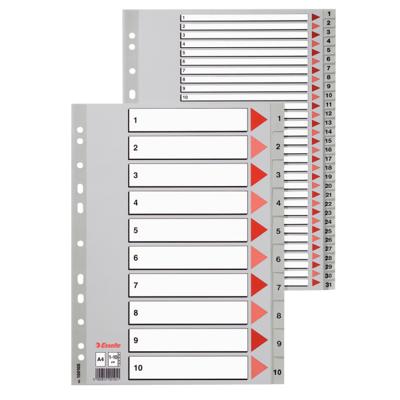 Spoorverbreders Esselte A-Z Alfabet Grijs A4 (10 Stuks)