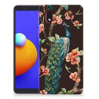 Samsung Galaxy A01 Core | TPU Hoesje | Pauw met Bloemen - thumbnail