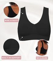 Magic Bamboe Bustier - Comfort BH - Comfort Bra - Zachte bamboe bh Top brede bandjes - M - Zwart - M - M - M - M - M - M - M - M - M - thumbnail