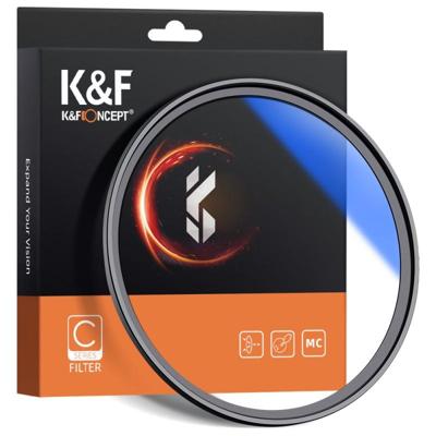 K&F Concept UV filter met multi layer coating 55mm - Classic serie slim met blauwe coating