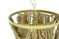 Plafondlamp DKD Home Decor Metaal Bruin Geel 50 W Hout MDF (35 x 35 x 95 cm) - thumbnail