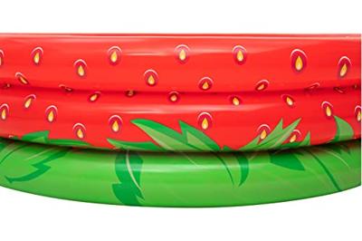 Bestway Opblaasbaar Kinderzwembad 3 Ringen Aardbei 168x38cm +2 Jaar Tuin 51145