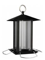 TRIXIE VOERDISPENSER LANTAARN METAAL ZWART 19X20X19 CM - thumbnail