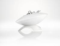 Sigel SI-SA101 Papercliphouder EYE STYLE Zwart/wit - thumbnail