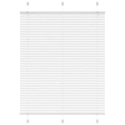 VidaXL Plissé rolgordijn 105x150 cm stofbreedte 104,4cm polyester wit