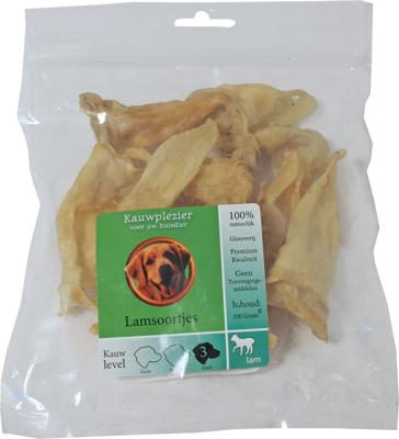Natuurlijke snack zak lamsoortjes 100 gram Kauwplezier Gebr. de Boon - Gebr de boon