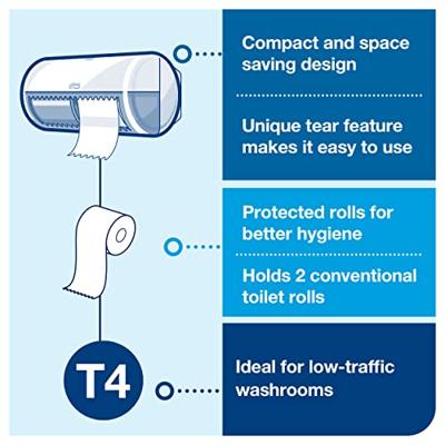Tork Traditioneel toiletpapier (8 rol) - zacht - 3 laags - 110316 - thumbnail