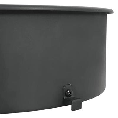 VidaXL Bbq rotisserie ring 57 cm zwart VidaXL Bbq rotisserie ring 57 cm zwart