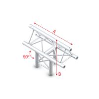 Showtec PT30 Driehoek truss 019 3-weg T-stuk 90g apex up - thumbnail