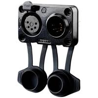 Rean AV RRX5MF-Z-012-1 XLR-connector Stekker, inbouw, Bus, inbouw Aantal polen: 5 Zwart 1 stuk(s) - thumbnail