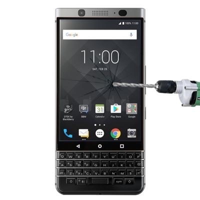 Voor BlackBerry Keyone 0.3mm 9H oppervlaktehardheid 2.5D explosieveilige zeefdruk volledige scherm getemperd glas scherm Protector(Black)
