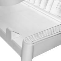 Ligbed met kussen 186x60x29 cm polypropeen wit - thumbnail