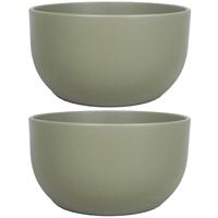 Schaal boule d26h14 legergroen mat - thumbnail