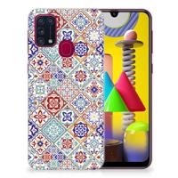 Samsung Galaxy M31 | TPU | Siliconen hoesje | Tiles Color - thumbnail