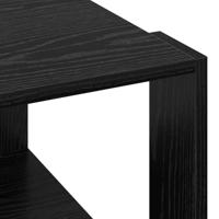 Salontafel Zwart eiken 51.5 x 51.5 x 30 cm Bewerkt hout - thumbnail