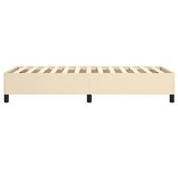 Boxspringframe stof crmekleurig 90x200 cm - thumbnail