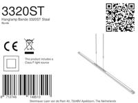 Steinhauer XXL led hanglampBande rvs - 3320ST - thumbnail