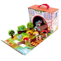 Boerderij Speelhuis - PLANeTE BOIS - FSC - 12 Stuks - Kinderspel - Vanaf 18 Maanden - thumbnail