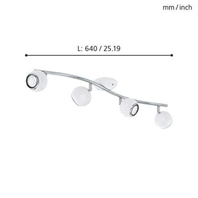 Eglo Led plafondspotBimeda led 4-lichts wit - 31004