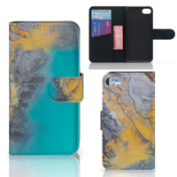 iPhone 7 | 8 | SE (2020) | SE (2022) | Bookcase | Marble Blue Gold - thumbnail
