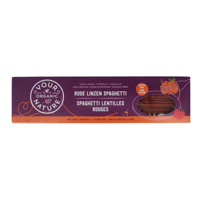 Spaghetti rode linzen bio 250 Gram