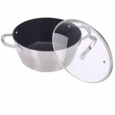 Excellent Houseware pan 24 cm + glazen deksel