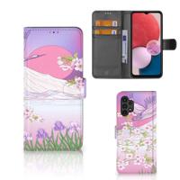 Samsung Galaxy A13 (4G) | Telefoonhoesje | Met pasjeshouder | Bird Flying - thumbnail