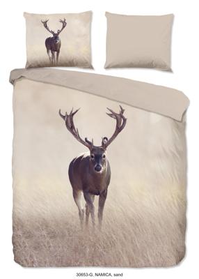 Good Morning Dekbedovertrek "edelhert" - Zand - (240x200/220 cm) - Katoen