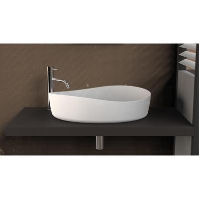 Opbouwwastafel Ideavit Solidharmony 60x44x15.5 cm Solid Surface Mat Wit Ideavit