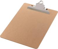 Q-CONNECT klemplaat, hardboard karton, ft A4, staand, bruin - thumbnail