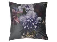 LIVARNO Kussenhoes 40 x 40 cm (Bloemen grijs) - thumbnail