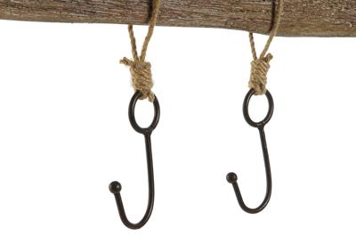 Wandkapstok Home ESPRIT Natuurlijk Metaal Paulownia hout 99 x 3 x 31 cm Wandkapstok Home ESPRIT Natuurlijk Metaal Paulownia hout 99 x 3 x 31 cm