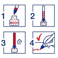 Whiteboardmarker edding 12 drukknop rond 1.5-3mm zwart | 10 stuks - thumbnail