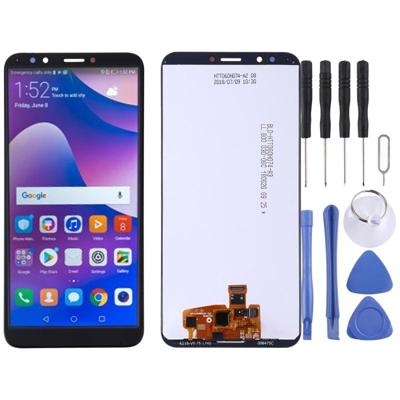 LCD-scherm en digitizer volledige montage voor Huawei Y7 Prime (2018) (zwart)