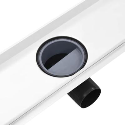 VidaXL Doucheafvoer met 2-in-1 deksel 93x14 cm roestvrij staal