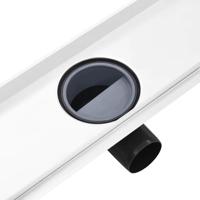 VidaXL Doucheafvoer met 2-in-1 deksel 93x14 cm roestvrij staal - thumbnail