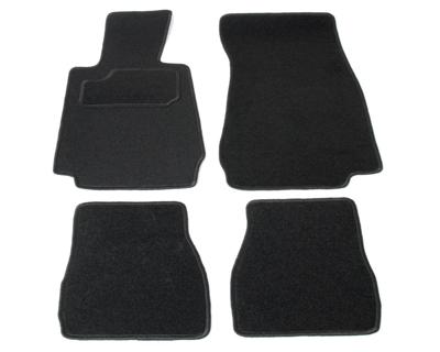 Automatten op maat - zwart stof - BMW 3-serie E30 cabriolet 1985-1994