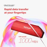 Patriot Memory Transporter Lite 4 TB USB Type-C 3.2 Gen 2 (3.1 Gen 2) Rood - thumbnail