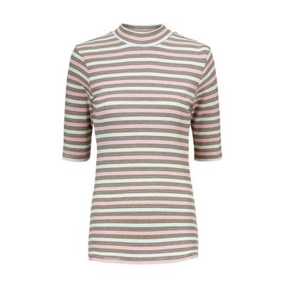 Modström gestreept T-shirt Ittaka ecru/lichtroze Modström gestreept T-shirt Ittaka ecru/lichtroze