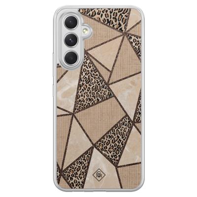 Samsung Galaxy A34 hybride hoesje - Leopard abstract