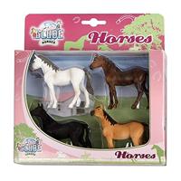 Kids Globe globe paarden, 4st. 1:32 - thumbnail