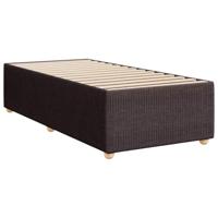 Boxspring met matras stof donkerbruin 80x200 cm - thumbnail