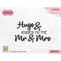 Nellie's Choice • clear stamp hugs & kisses - thumbnail