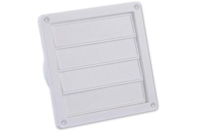 Nedco lamellenrooster rand - 155 x 155 mm - Ø 100 - 130 mm - wit - 62500600